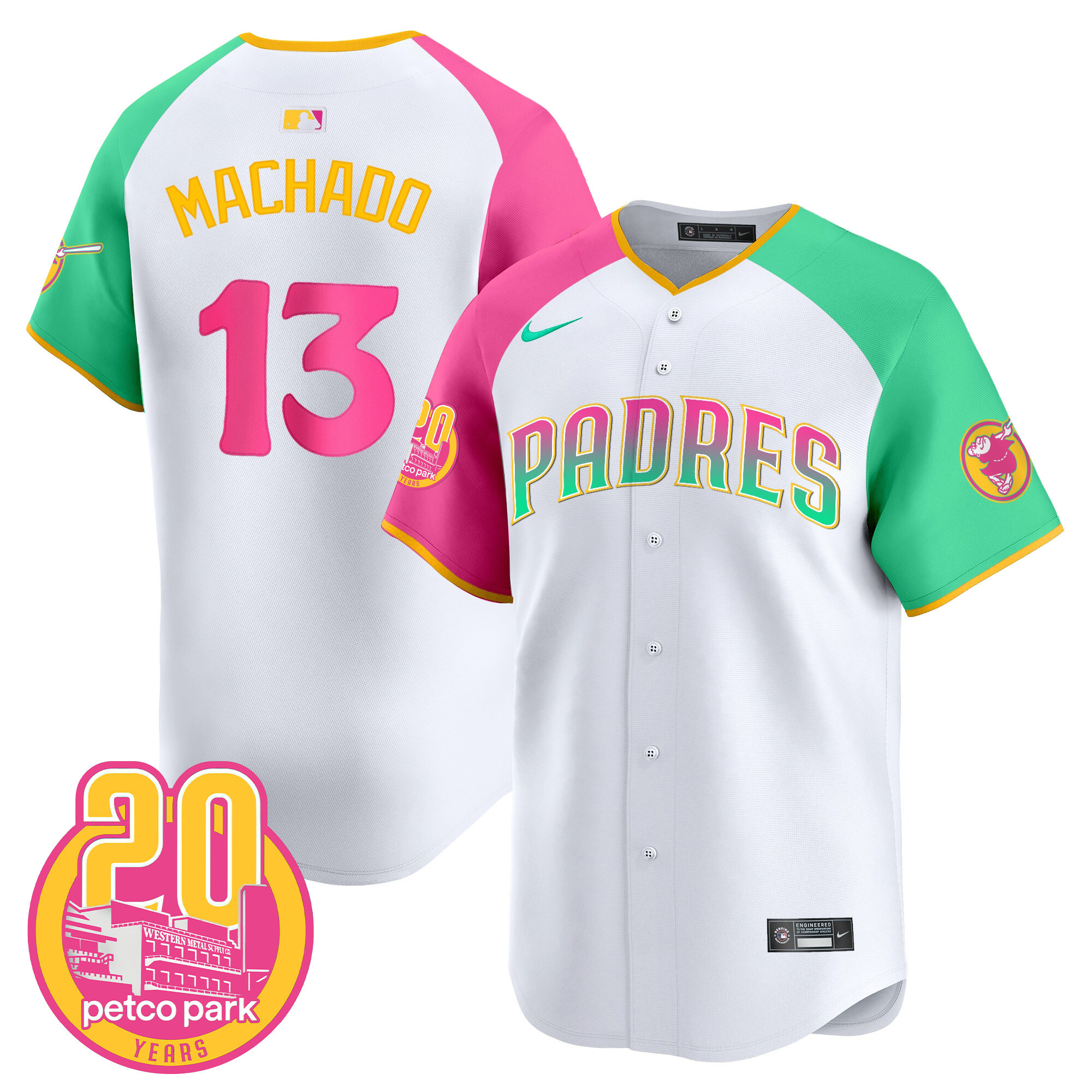 Manny Machado Men's San Diego Padres 2024 San Diego City Style Vapor Premier Limited Alternate Jersey - All Stitched