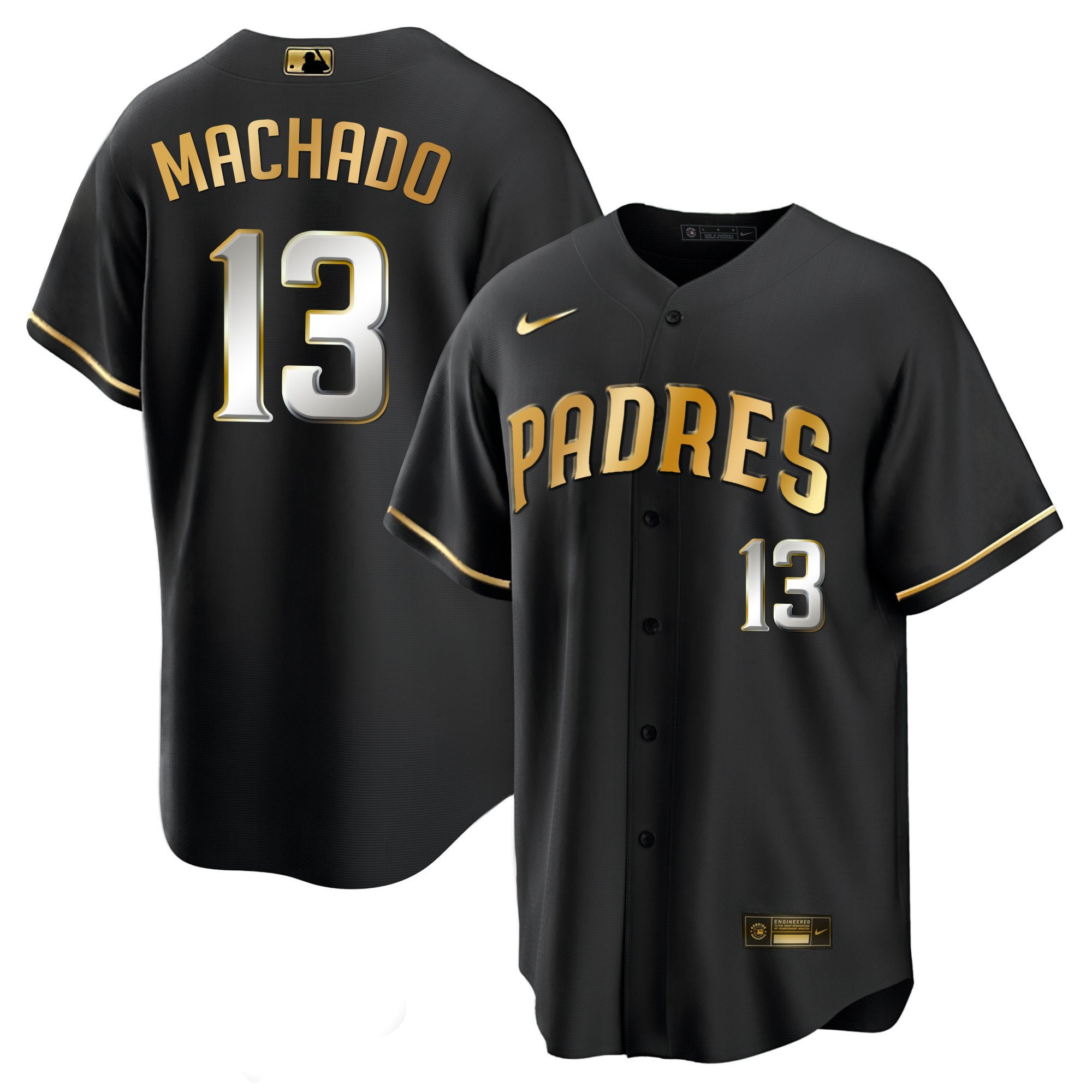 Manny Machado Men's San Diego Padres Black Limited Cool Black Limited Jersey - All Stitched