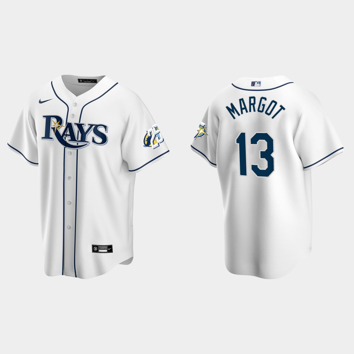 Manuel Margot Tampa Bay Rays 25th Anniversary Jersey - White