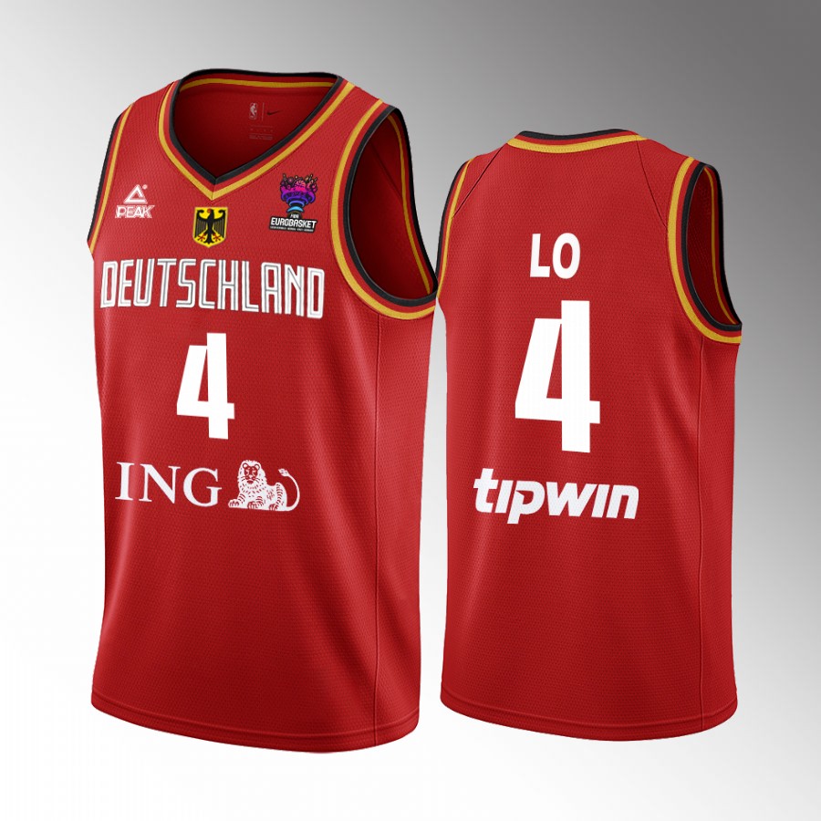 Maodo Lo Germany FIBA EuroBasket 2022 Red Jersey #4