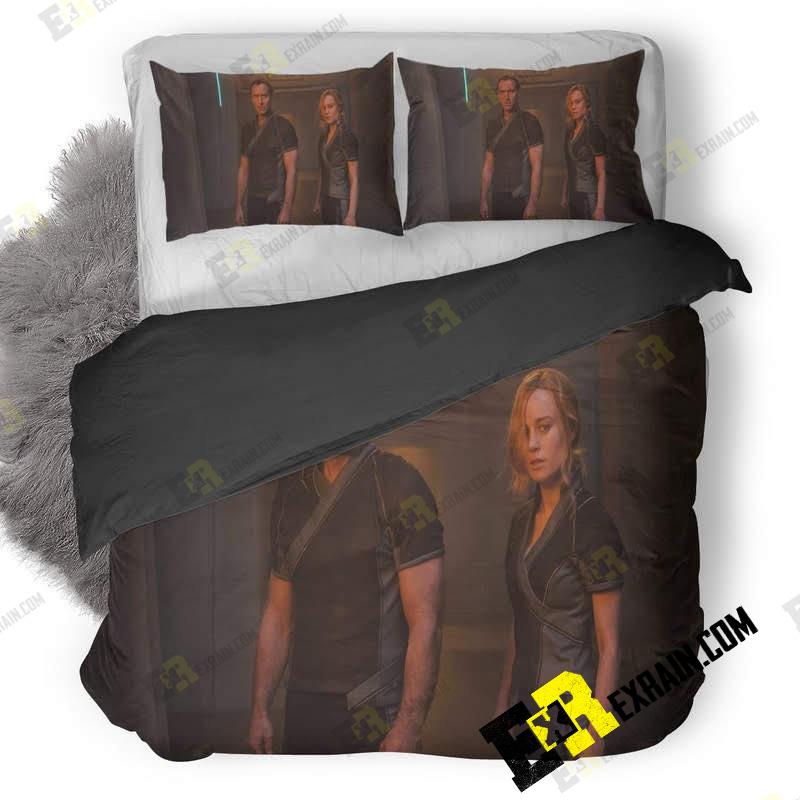 Mar Vell And Carol Danvers In Captain Marvel Movie M8 3D Customized Duvet Cover Bedding Set
