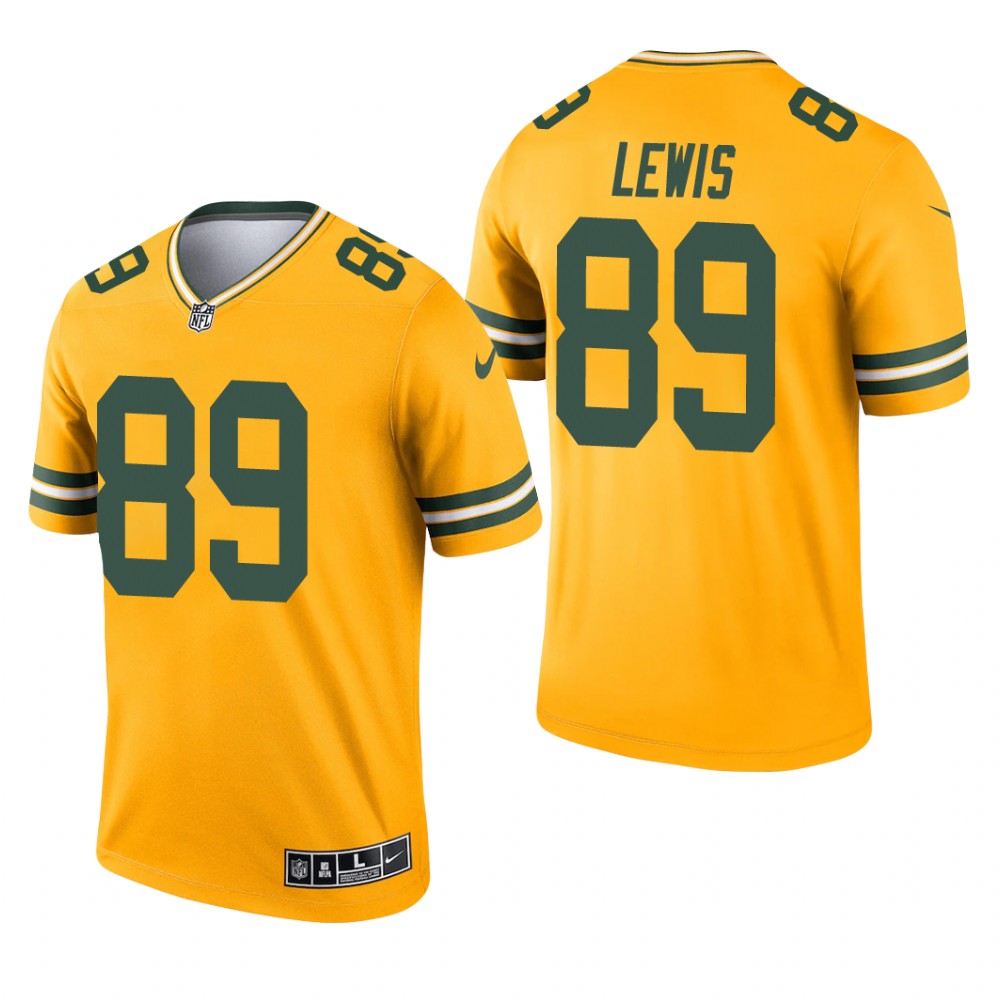 Marcedes Lewis Green Bay Packers Gold Jersey Inverted Legend - Men's