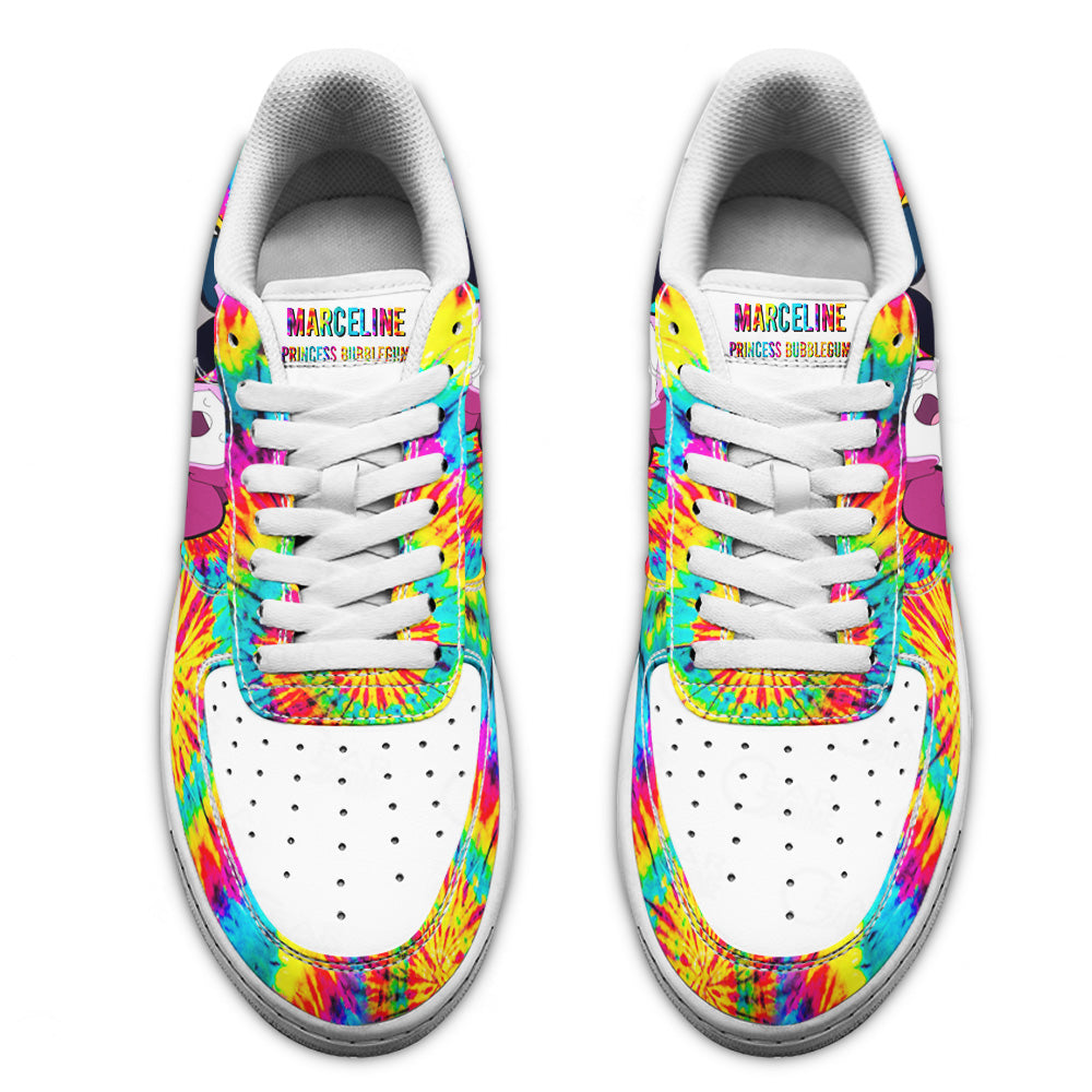 Marceline and Princess Bubblegum Air Sneakers Custom Adventure Time Tie Dye