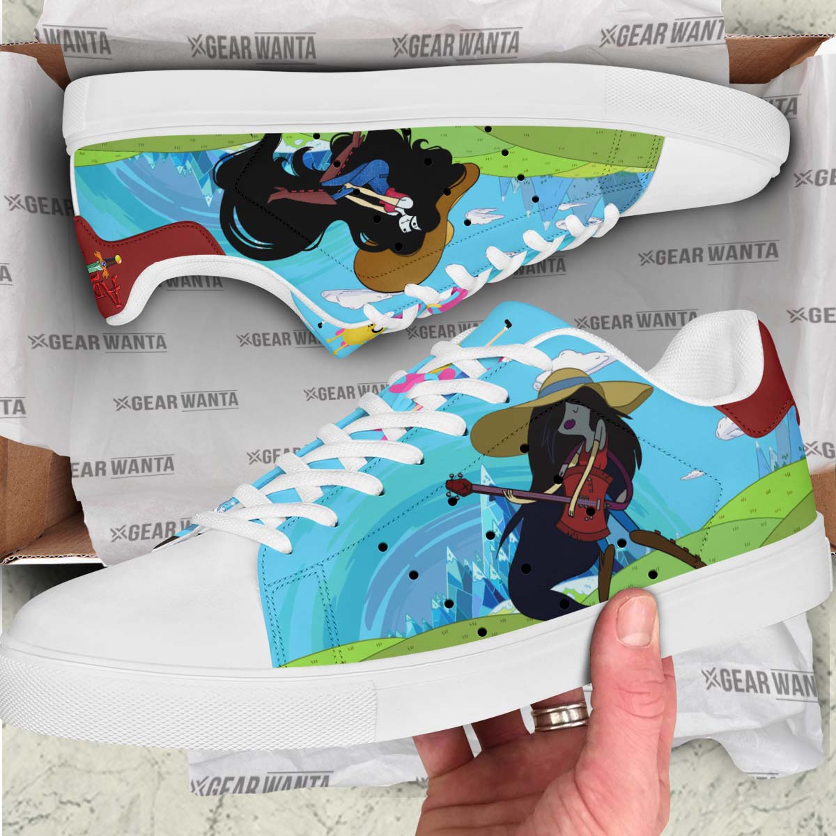 Marceline Skate Shoes Custom Adventure Time Land of Ooo
