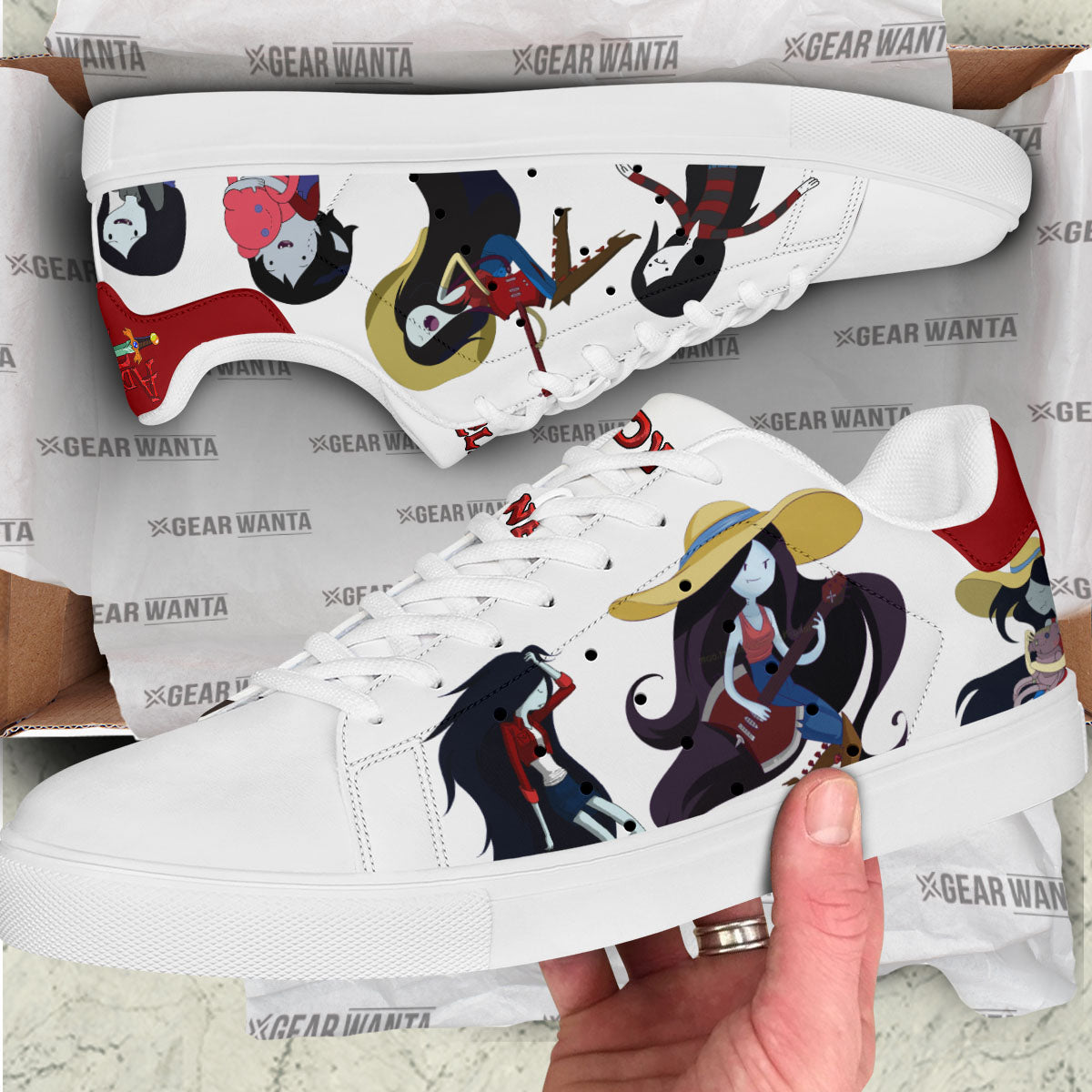 Marceline the Vampire Queen Skate Shoes Custom Adventure Time Fans