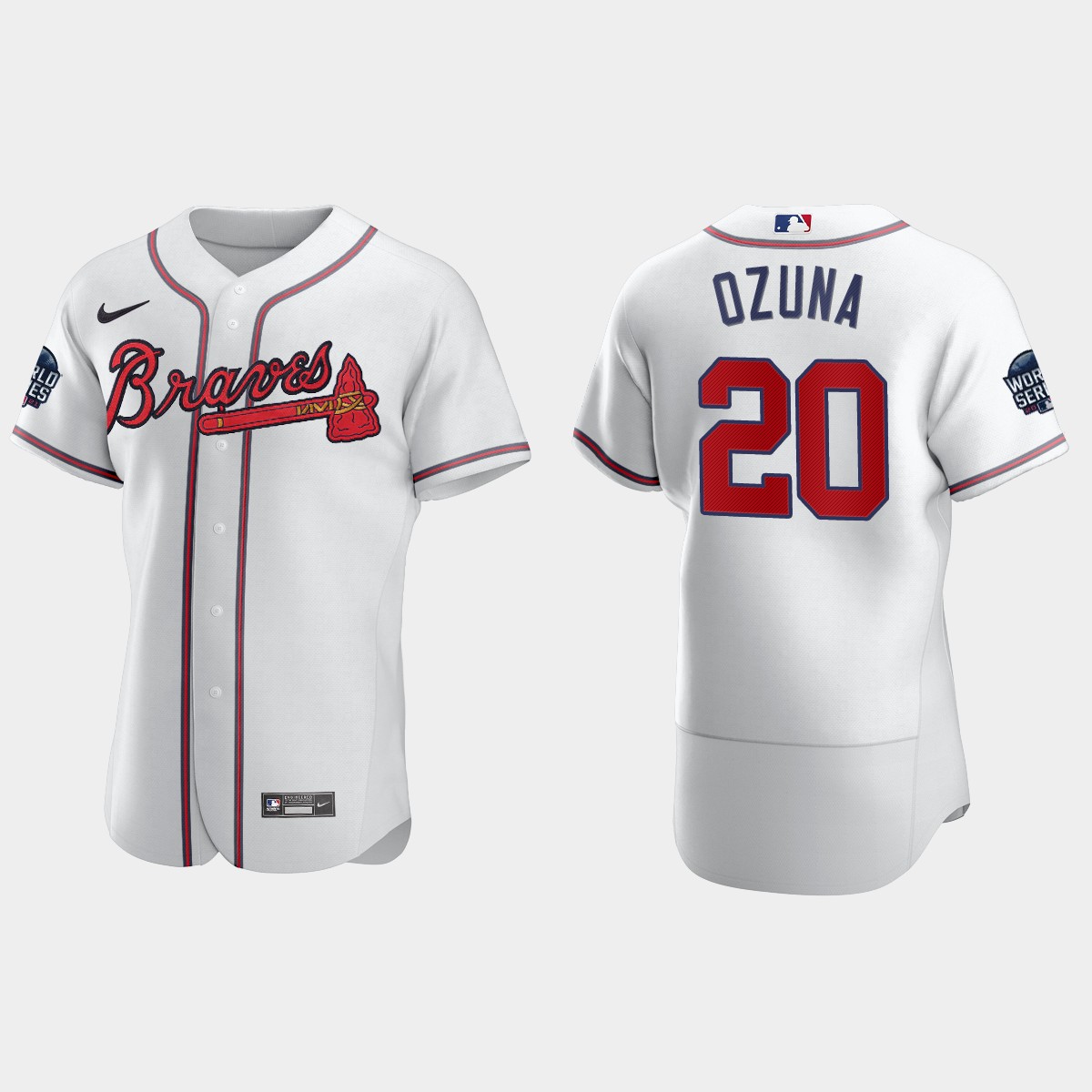 Marcell Ozuna Atlanta Braves 2021 World Series Jersey - White