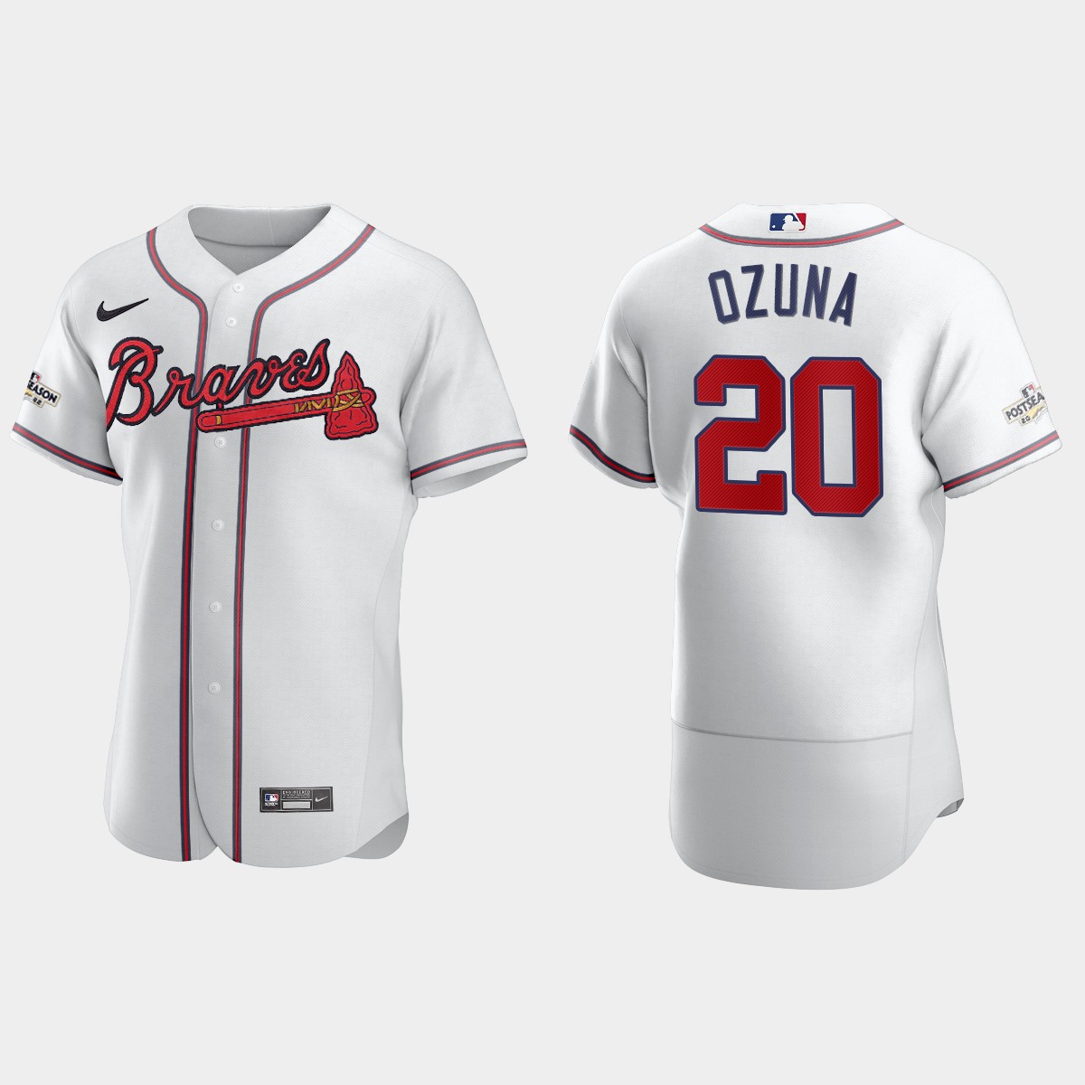 Marcell Ozuna Atlanta Braves 2022 Postseason Jersey - White