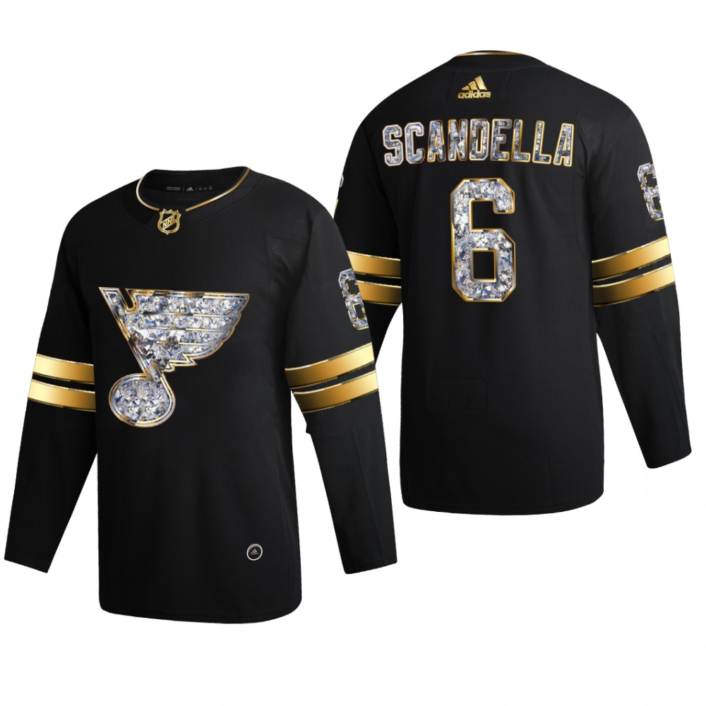 Marco Scandella St. Louis Blues 2022 Stanley Cup Playoffs Black Diamond Edition Jersey