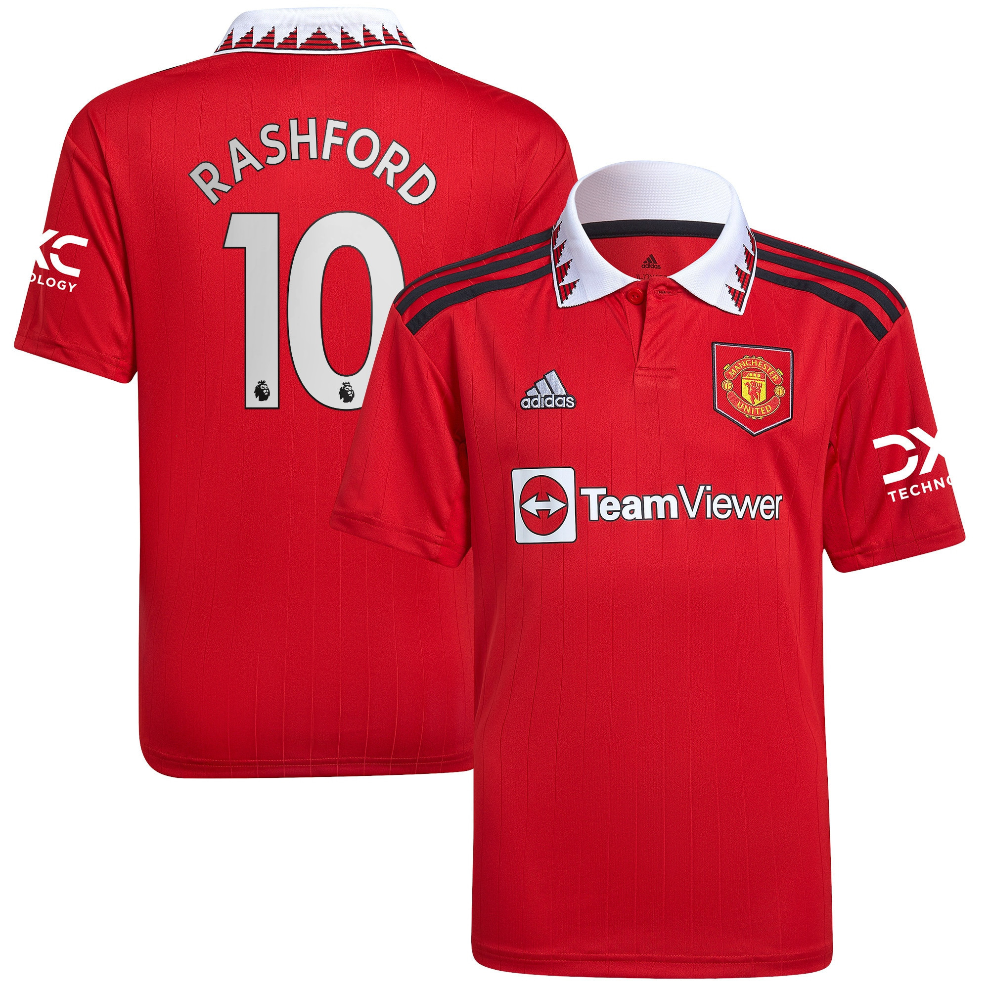 Marcus Rashford 10 Manchester United 2022/23 Home Player Soccer Jersey – Red