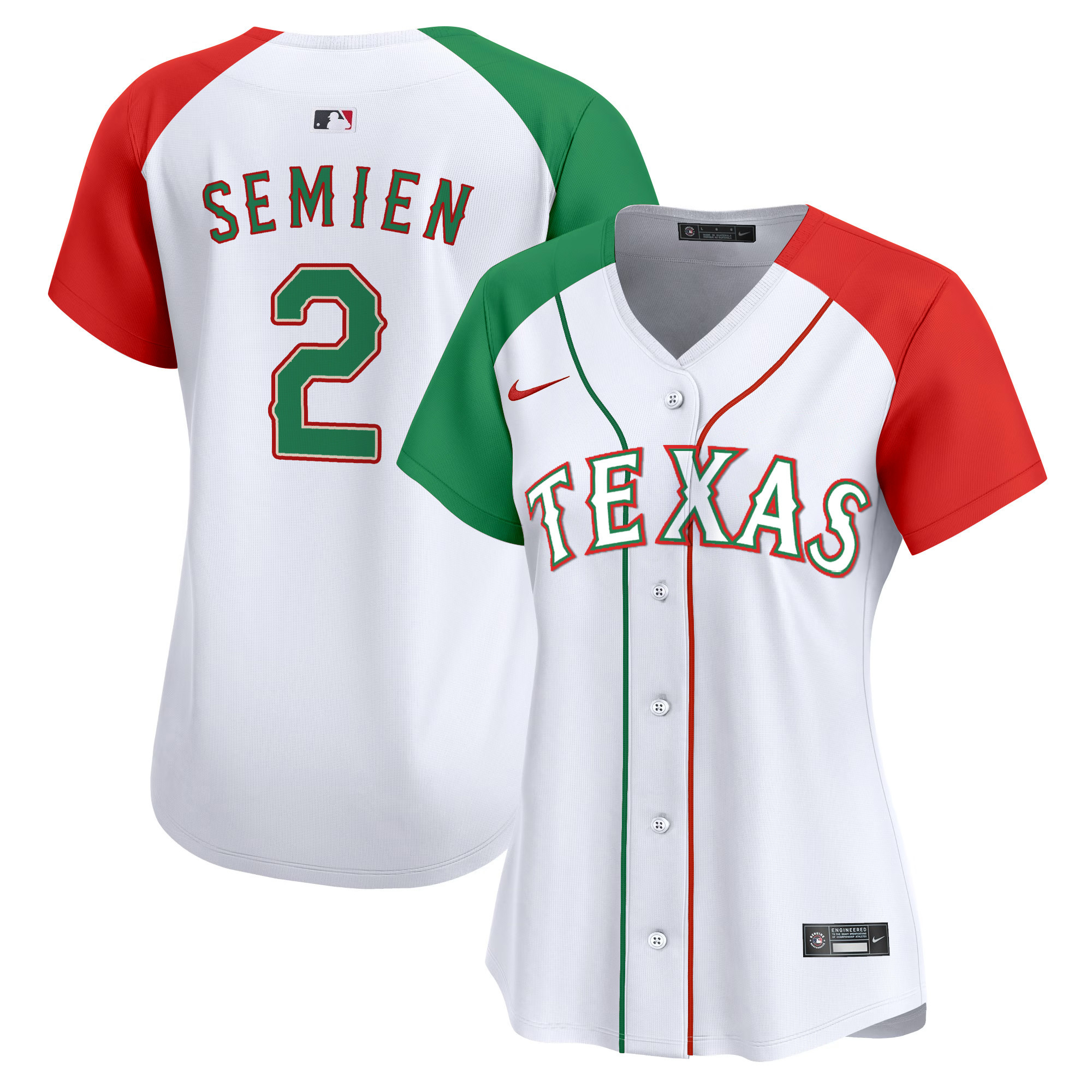 Marcus Semien Women's Texas Rangers Mexico Vapor Premier Limited Alternate Jersey - All Stitched