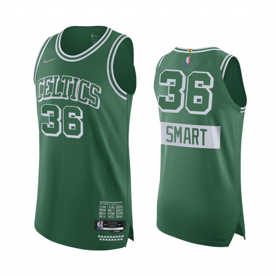Marcus Smart Boston Celtics City Edition Green Jersey 75th Season