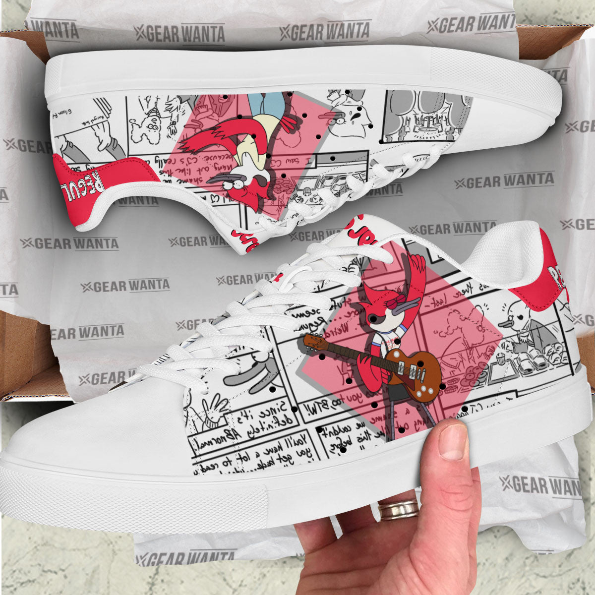 Margaret Smith Regular Show Skate Shoes Custom Comic Style