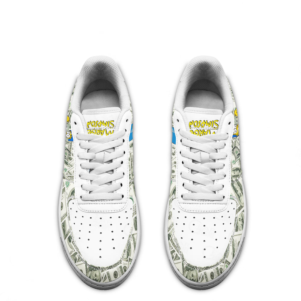 Marge Simpson Air Sneakers Custom Simpson Cartoon Shoes