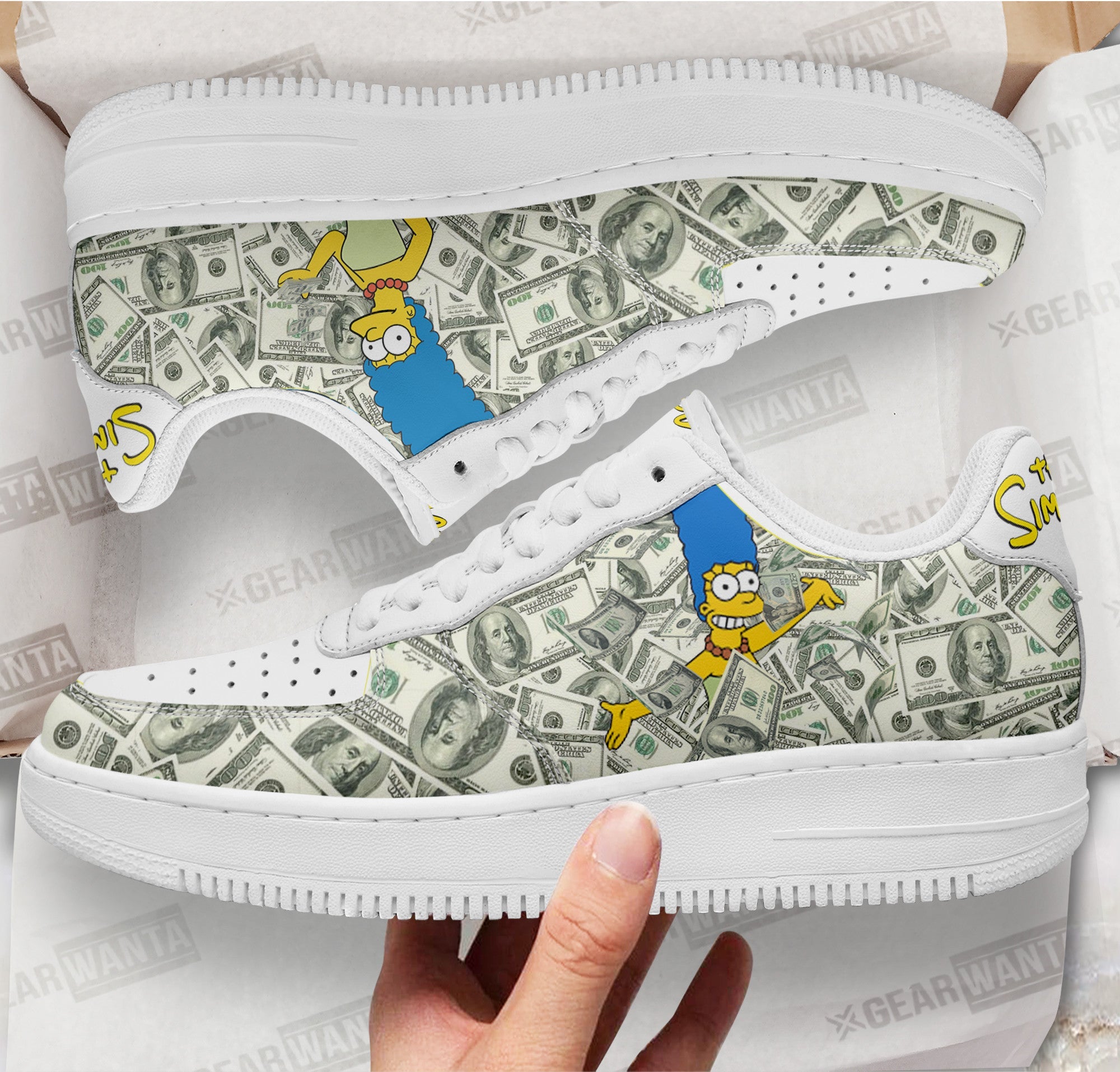 Marge Simpson Air Sneakers Custom Simpson Cartoon Shoes