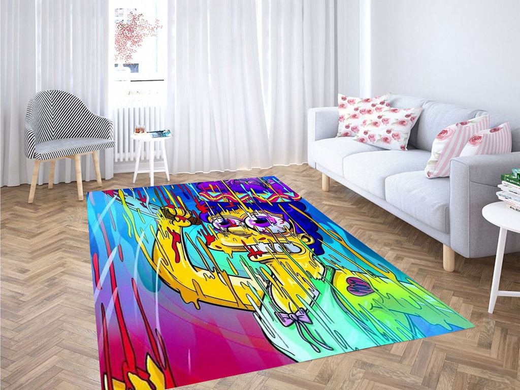 Marge Simpson Wallpaper Living Room Modern Carpet Rectangle Rug