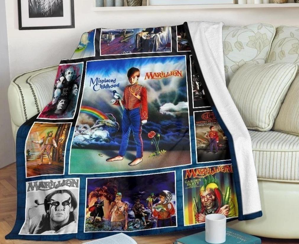 Marillion Rock Sherpa Blanket Cozy Blanket Fleece Blanket