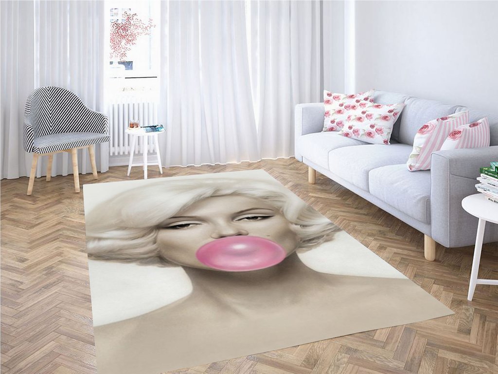 Marilyn Monroe Living Room Modern Carpet Rectangle Rug