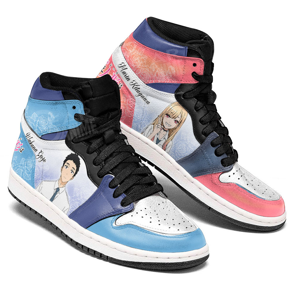 Marin Kitagawa and Wakana Gojo JD1s Sneakers My Dress-Up Darling Anime Shoes, Air Jordan Hightop