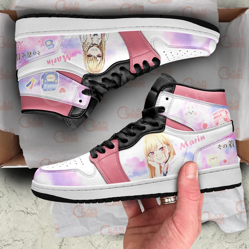 Marin Kitagawa JD1s Sneakers My Dress-Up Darling Anime Shoes Gift For Fans, Air Jordan Hightop