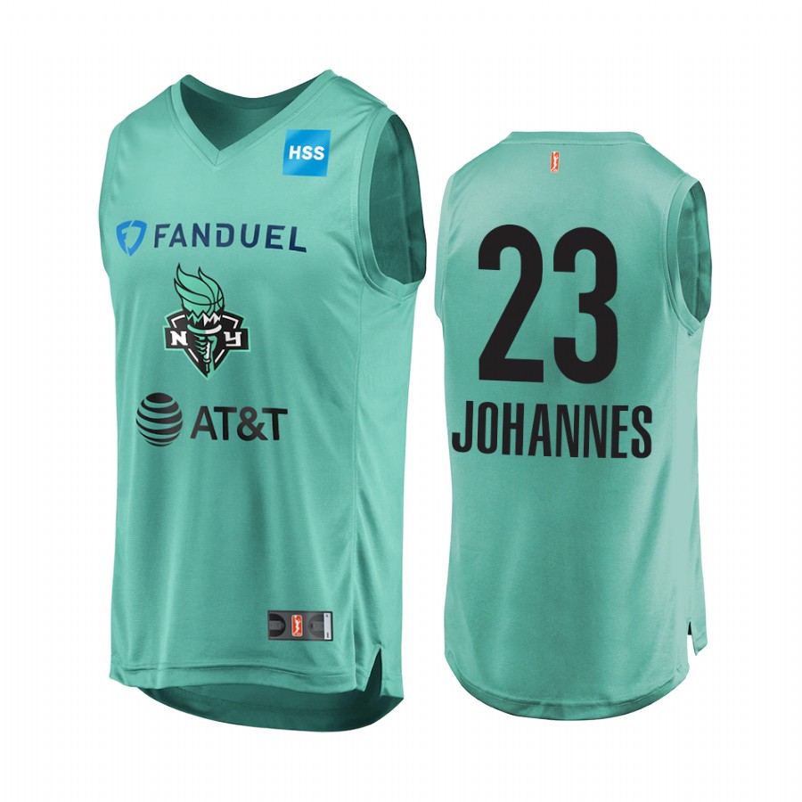 Marine Johannès WNBA 2020 Men's Mint Green Jersey