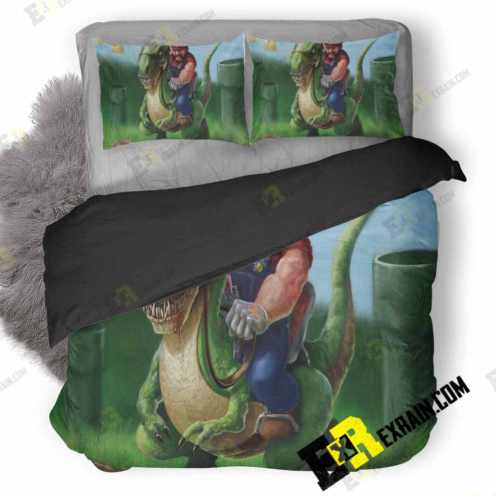 Mario And Yoshi 90 3D Customized Duvet Cover Bedding Set