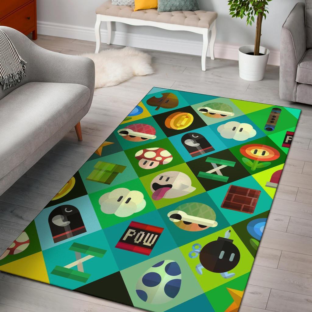 Mario Area Rectangle Rug