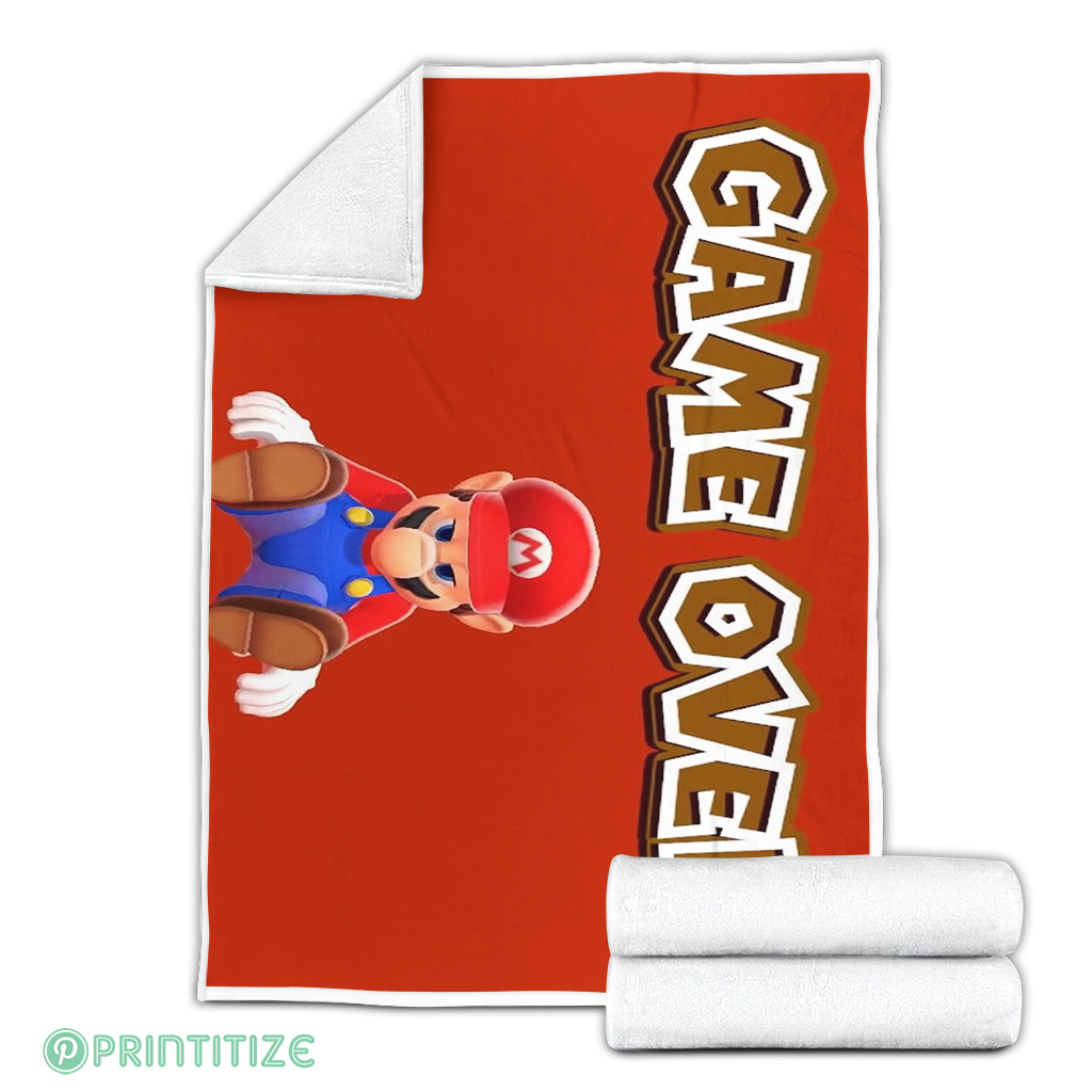 Mario Game Over Fleece Blanket