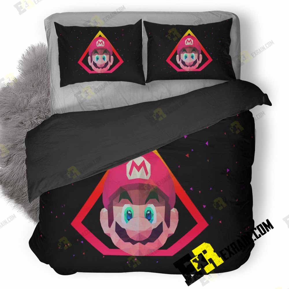 Mario Low Poly Art 1R 3D Customized Duvet Cover Bedding Set