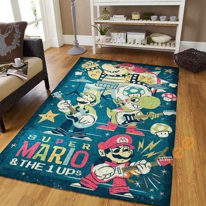 Mario The Ups Area Rectangle Rug