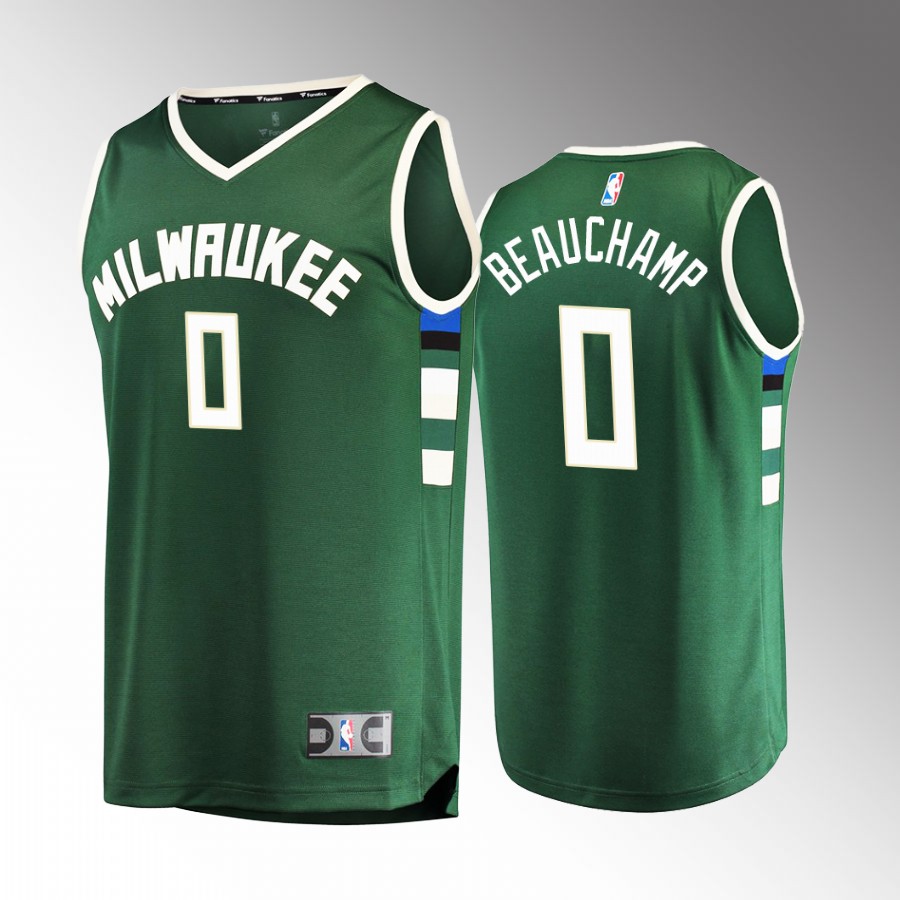 MarJon Beauchamp Bucks #0 Green Jersey Fast Break 2022-23 Icon Edition