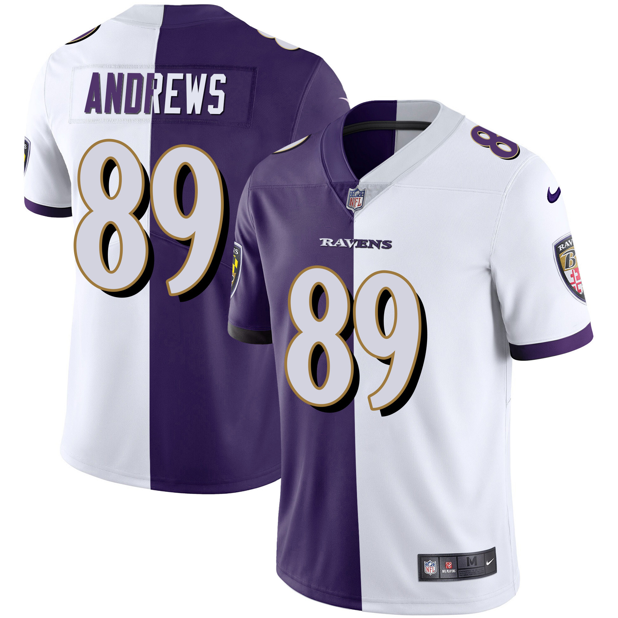 Mark Andrews Men's Baltimore Ravens Gold Vapor Split Jersey All Stitched