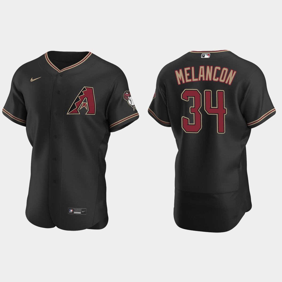 Mark Melancon Arizona Diamondbacks Alternate Jersey - Black