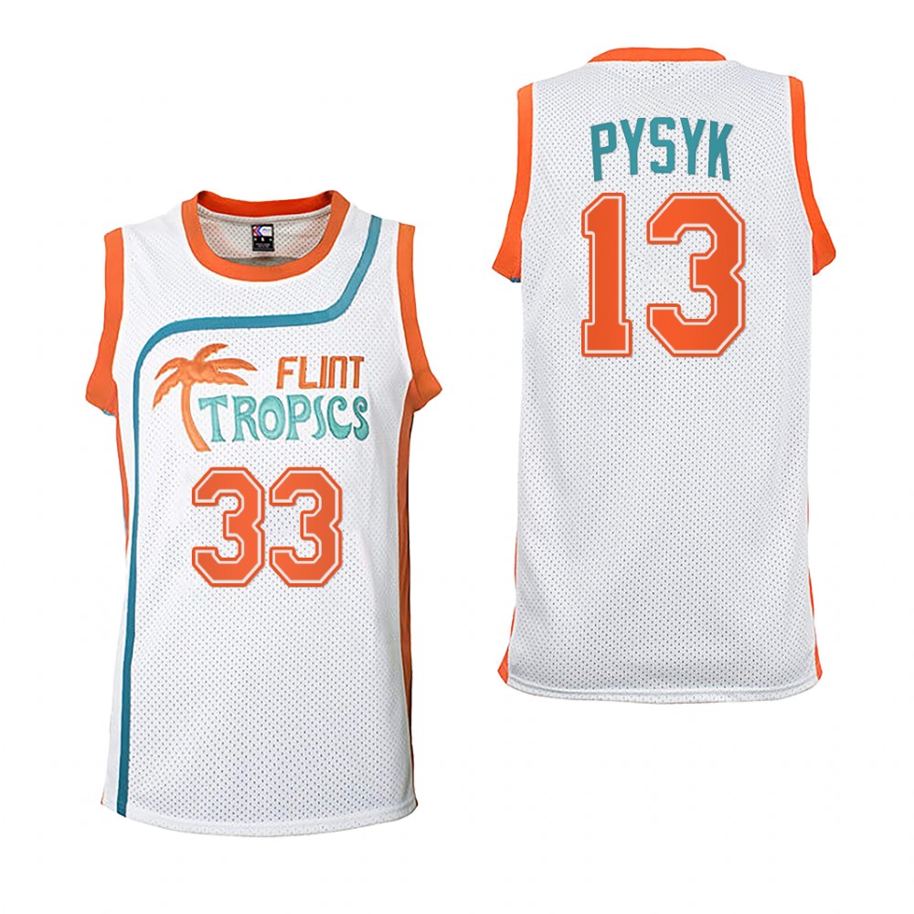 Mark Pysyk Buffalo Sabres Flint Tropics Basketball Jersey White #13 Semi-Pro