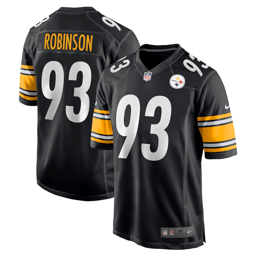 Mark Robinson Pittsburgh Steelers Stitched Jersey – Black