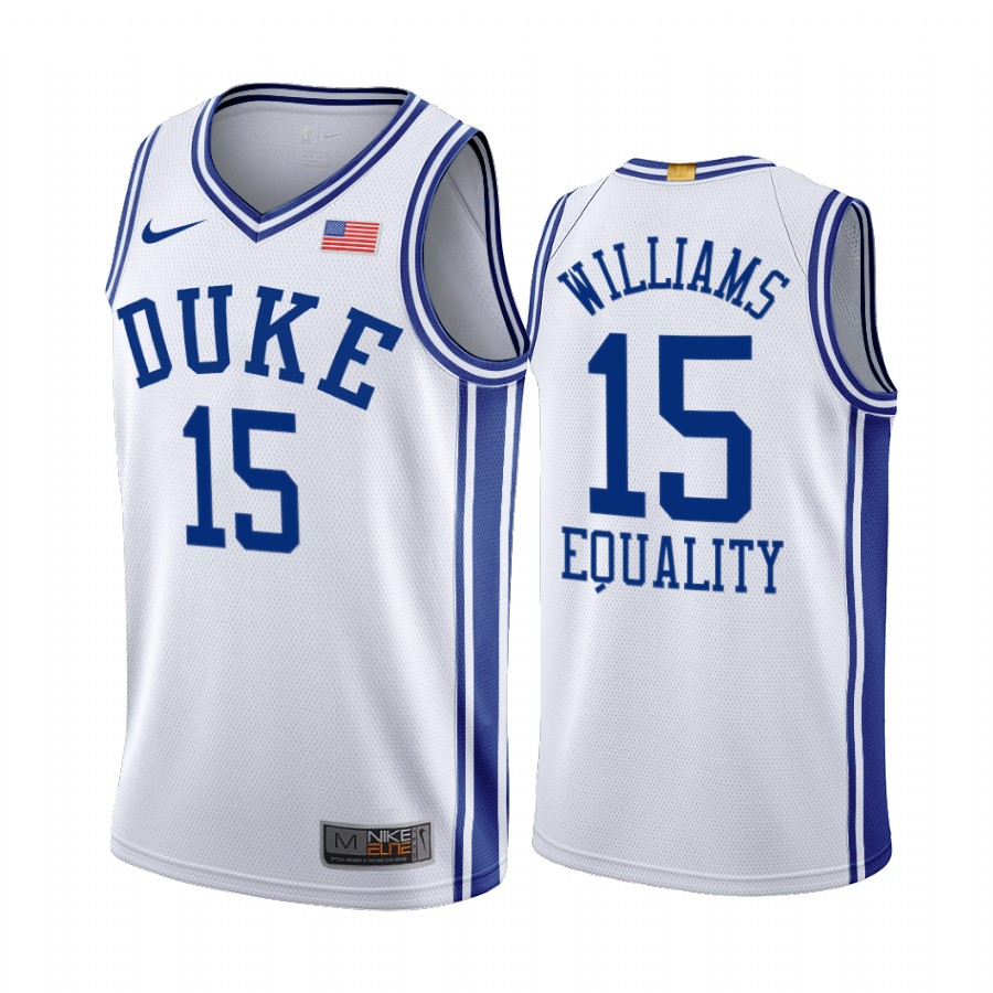 Mark Williams Duke Blue Devils White Jersey Home 2022 NBA Draft top prospect