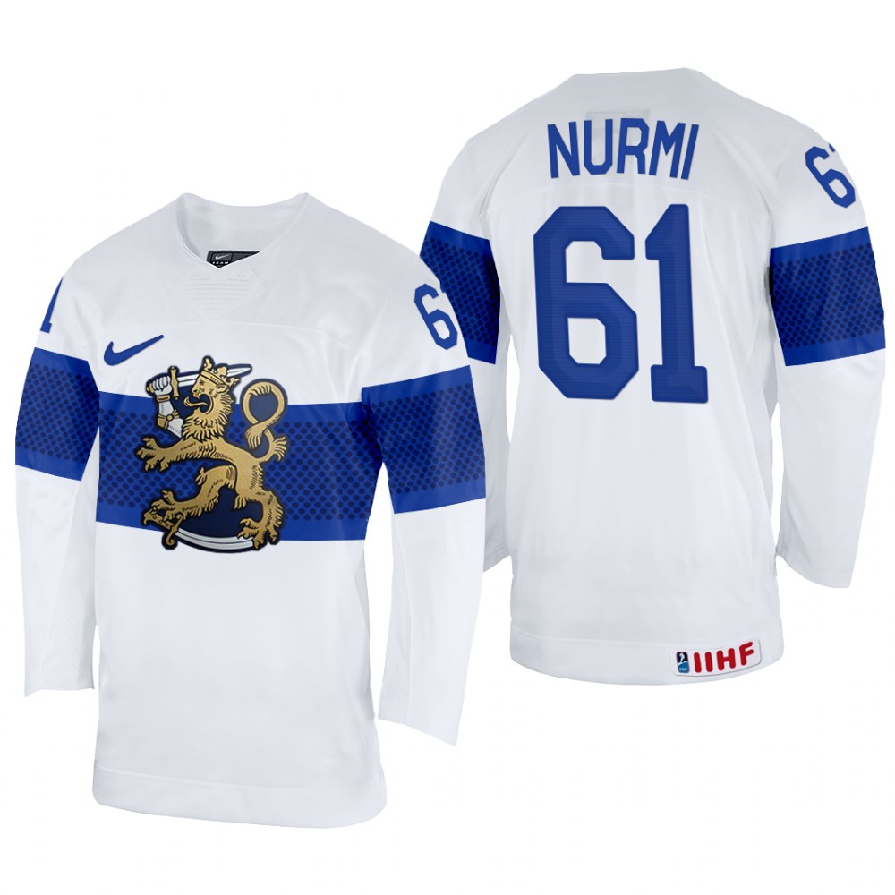 Markus Nurmi Finland White Home Jersey 2022 IIHF World Championship