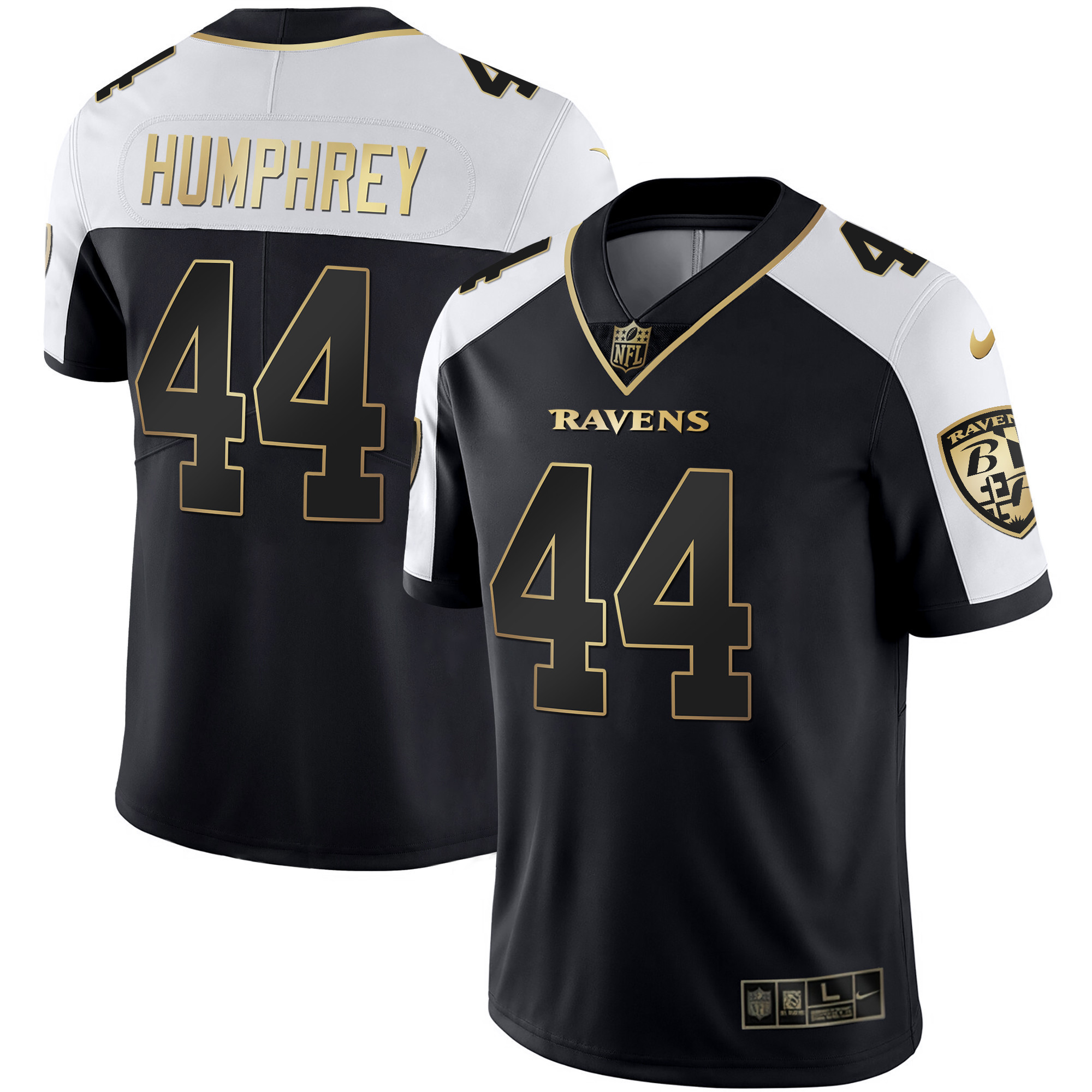 Marlon Humphrey Men's Baltimore Ravens Gold Vapor Alternate Jersey All Stitched