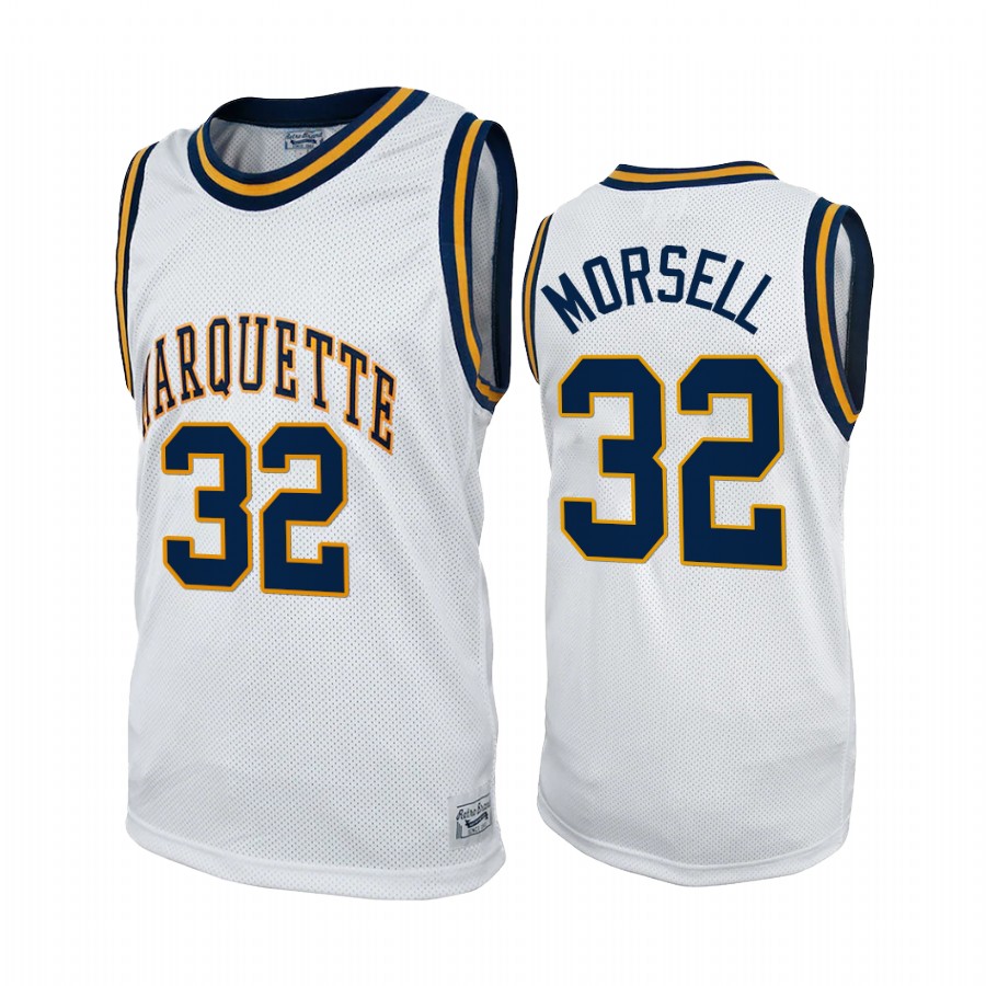 Marquette Golden Eagles Darryl Morsell Jersey 2022 Commemorative Classic White College Uniform