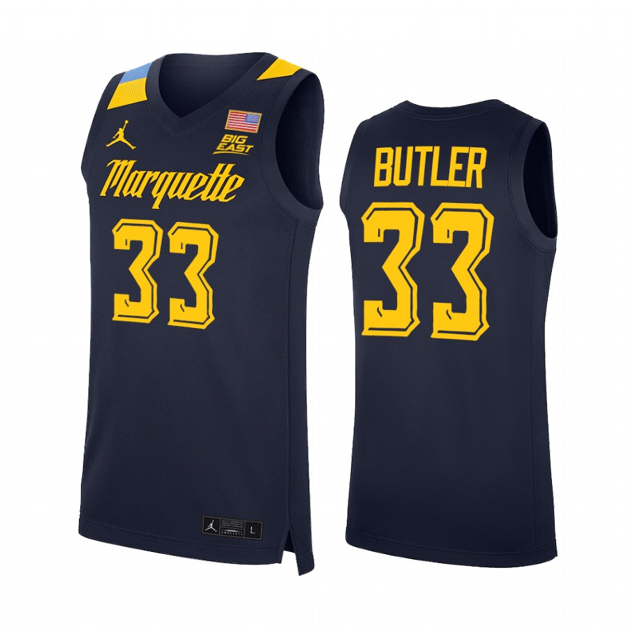 Marquette Golden Eagles Jimmy Butler Jersey College Blue NBA Alumni Uniform