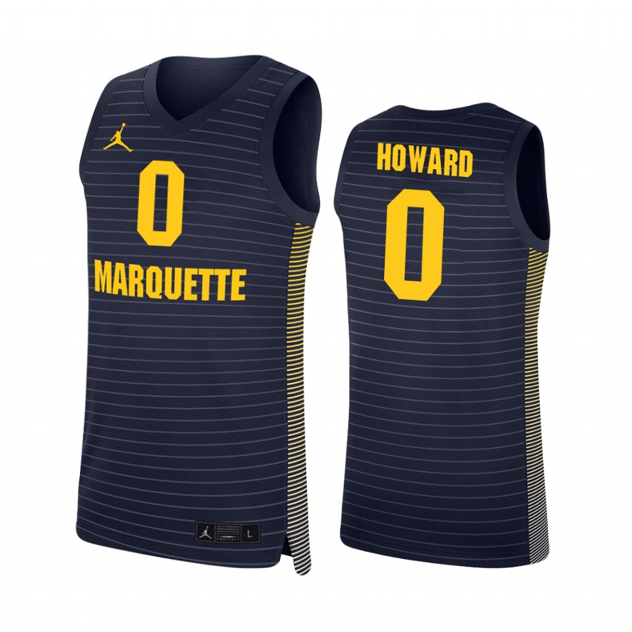 Marquette Golden Eagles Markus Howard Navy College Jersey