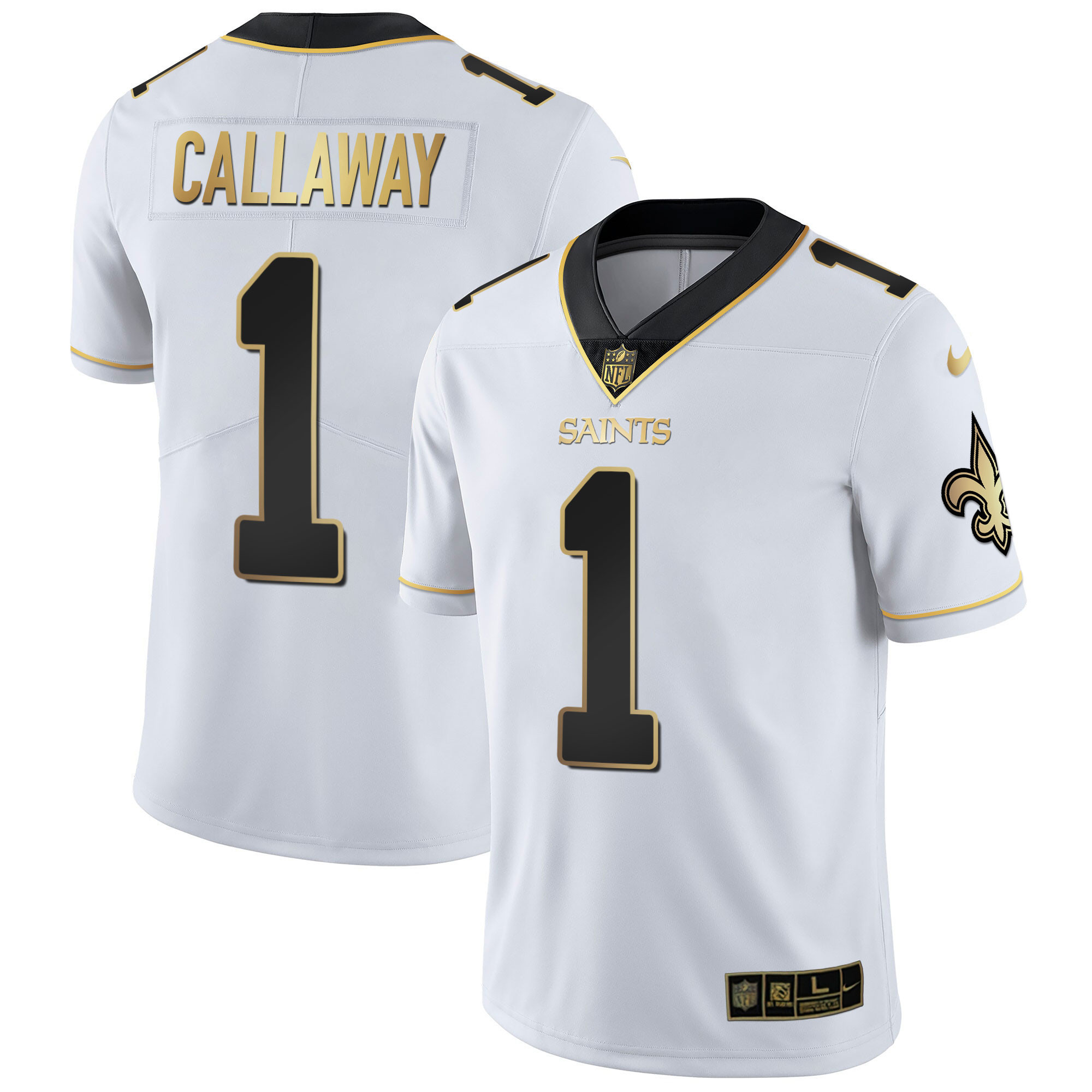 Marquez Callaway New Orleans Saints Vapor Untouchable White Gold Limited Player Jersey - All Stitched 