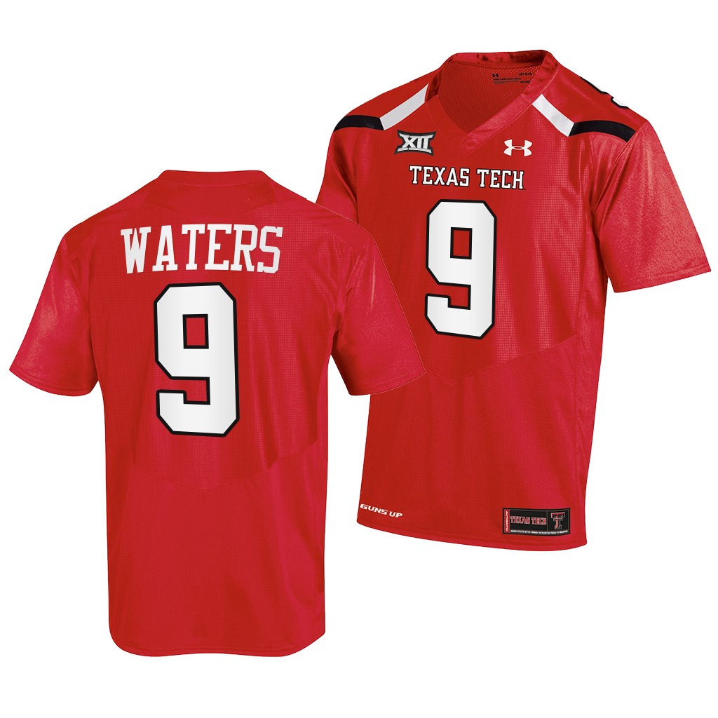 Marquis Waters Texas Tech Red Raiders College Red Men 9 Jersey 2022-23