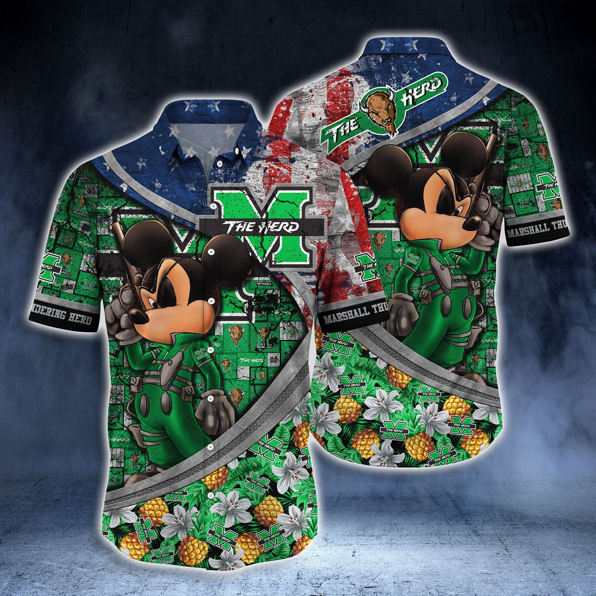 Marshall Thundering Herd NCAA -Hawaii Shirt Style Hot Trending