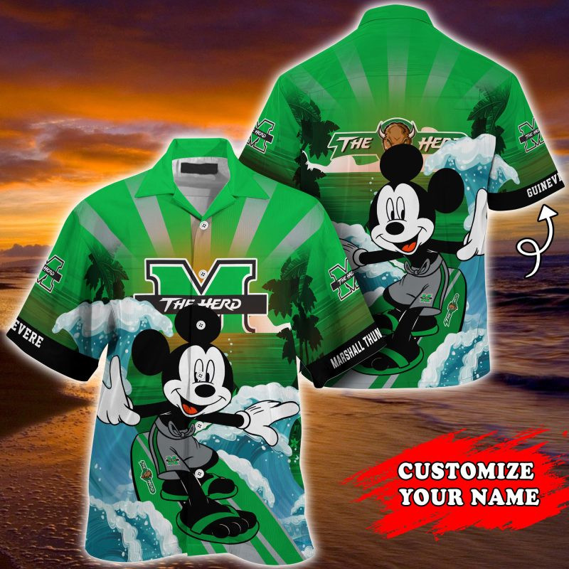 Marshall Thundering Herd NCAA Summer Customized Hawaiian Shirt