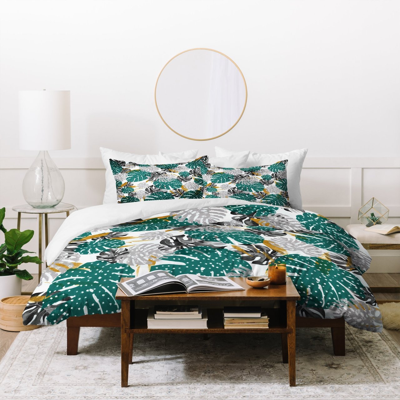 Marta Barragan Camarasa Abstract Of Monstera Patterns Ii Duvet Cover Bedding Set