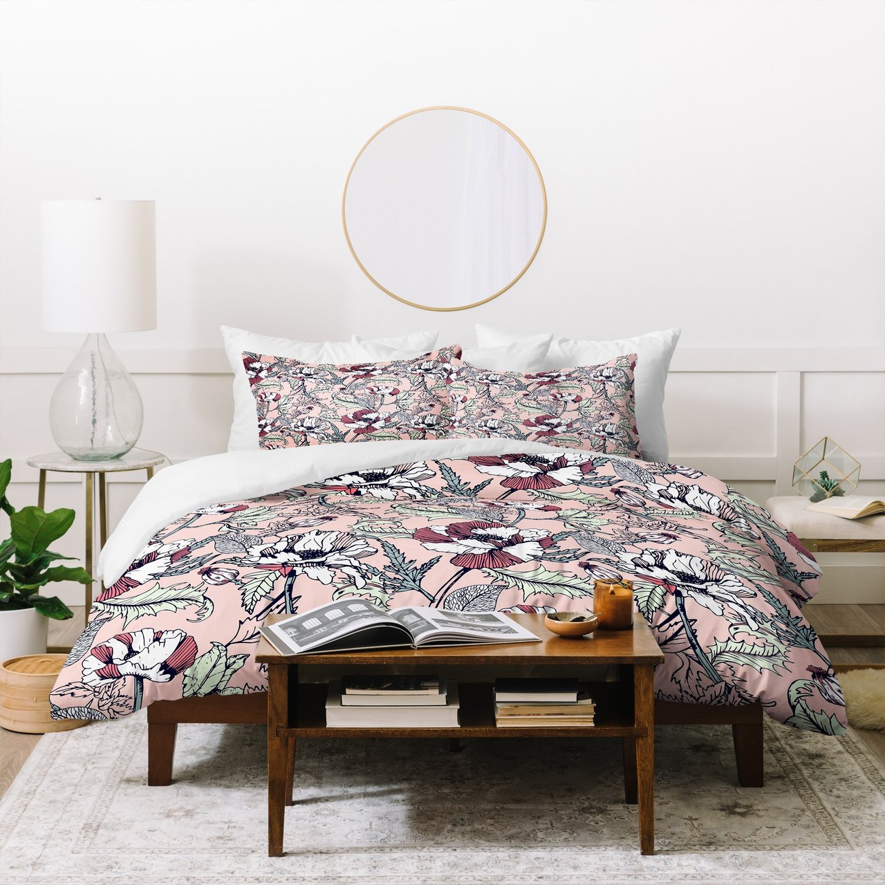 Marta Barragan Camarasa Autumnal Flowering Of Poppies Duvet Cover Bedding Set