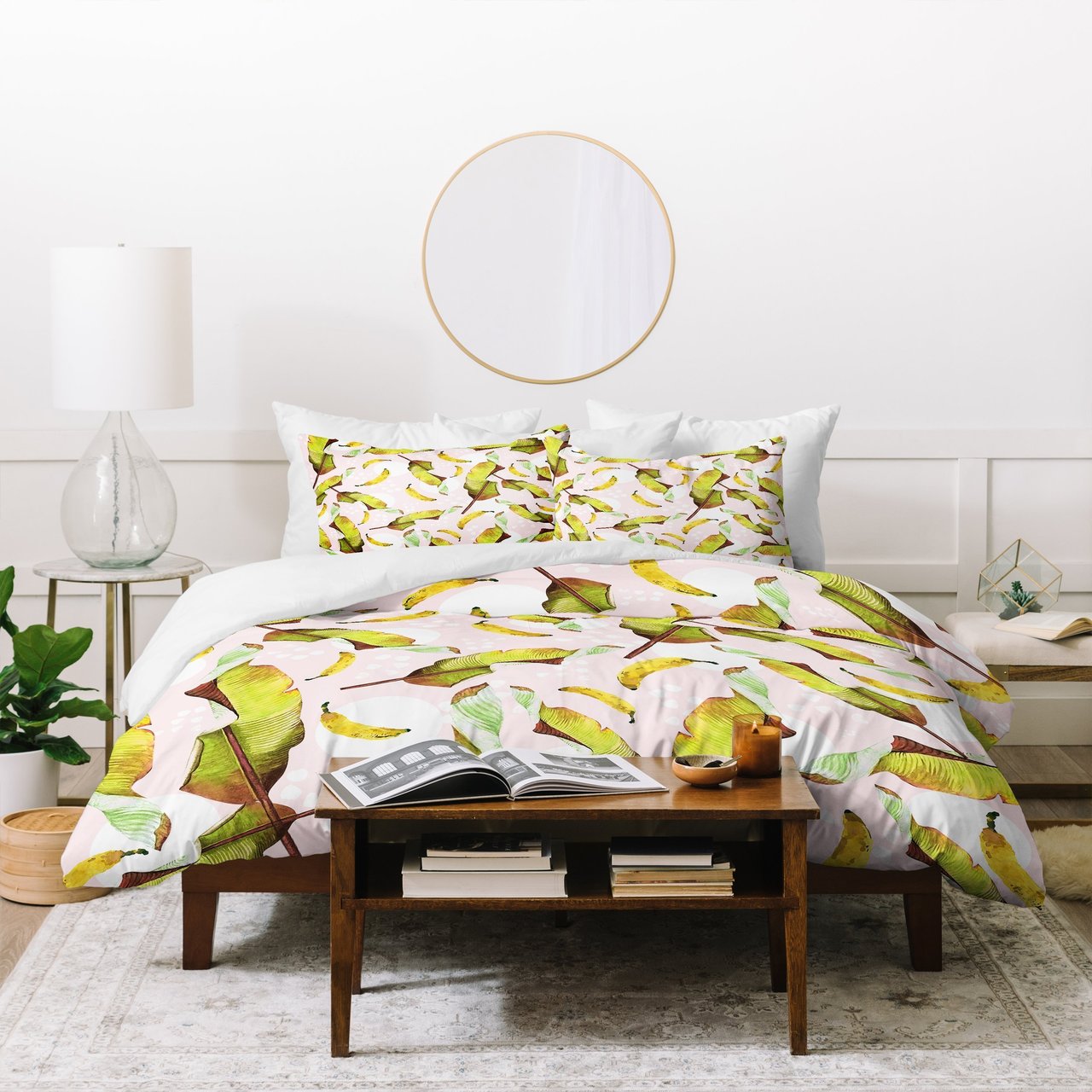 Marta Barragan Camarasa Banana Leaf And Bananas Duvet Cover Bedding Set