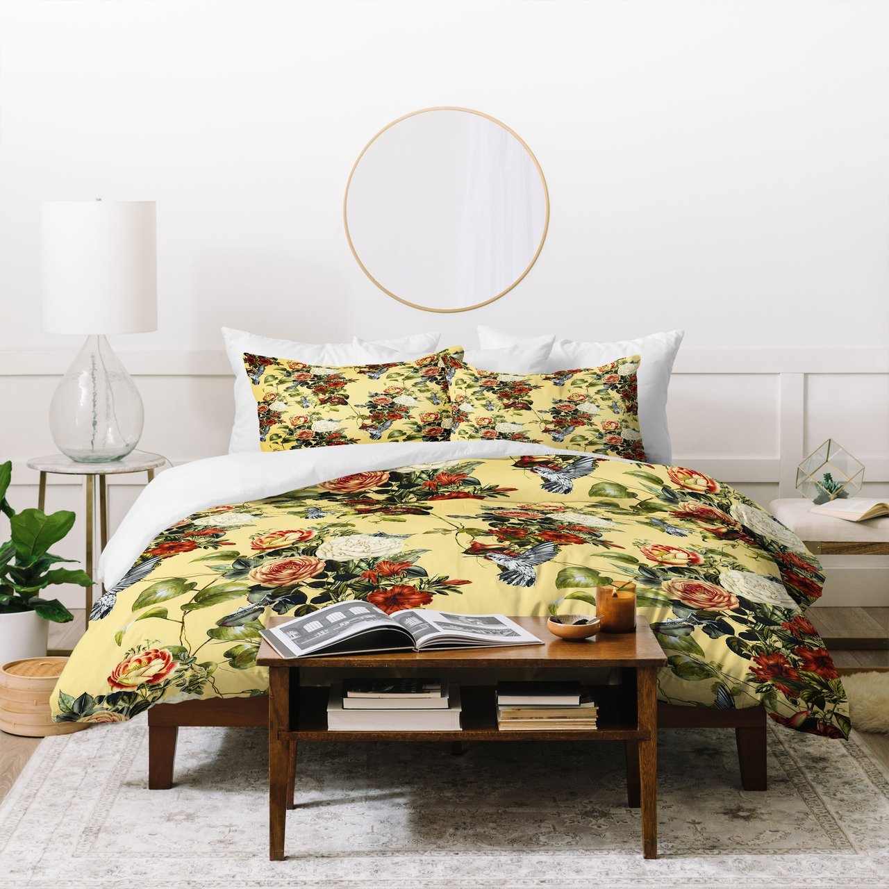 Marta Barragan Camarasa Bouquets And Hummingbirds 01 Duvet Cover Bedding Set