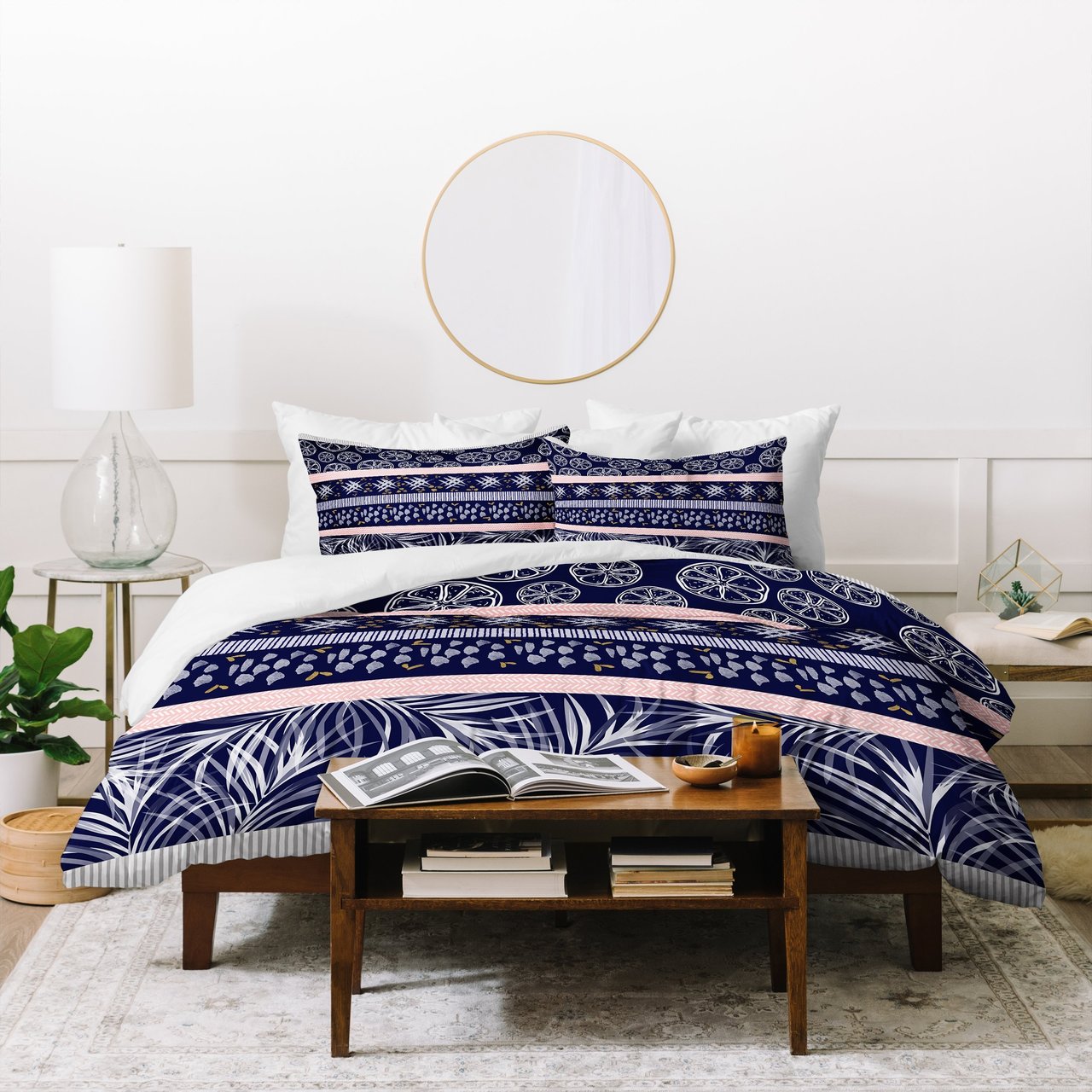 Marta Barragan Camarasa Indigo Nature And Fruits Duvet Cover Bedding Set