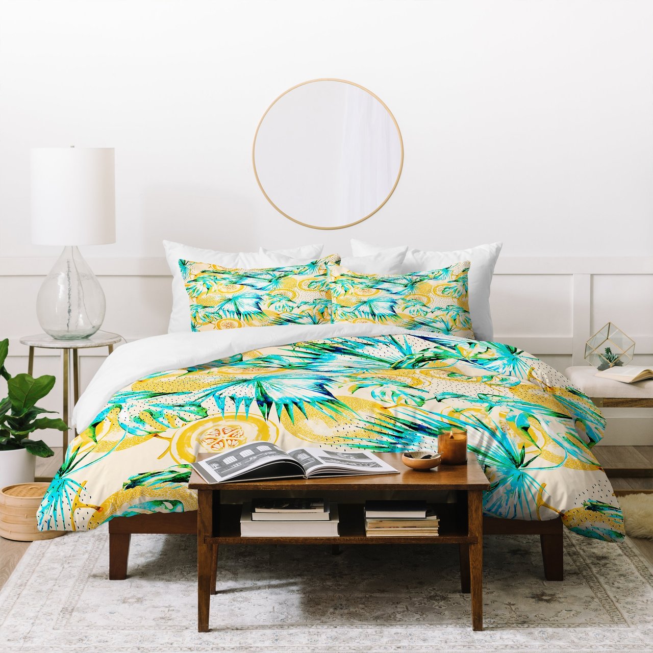 Marta Barragan Camarasa Leaf And Melon Pattern Duvet Cover Bedding Set